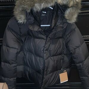 North face 550 down coat with hood small nwt
